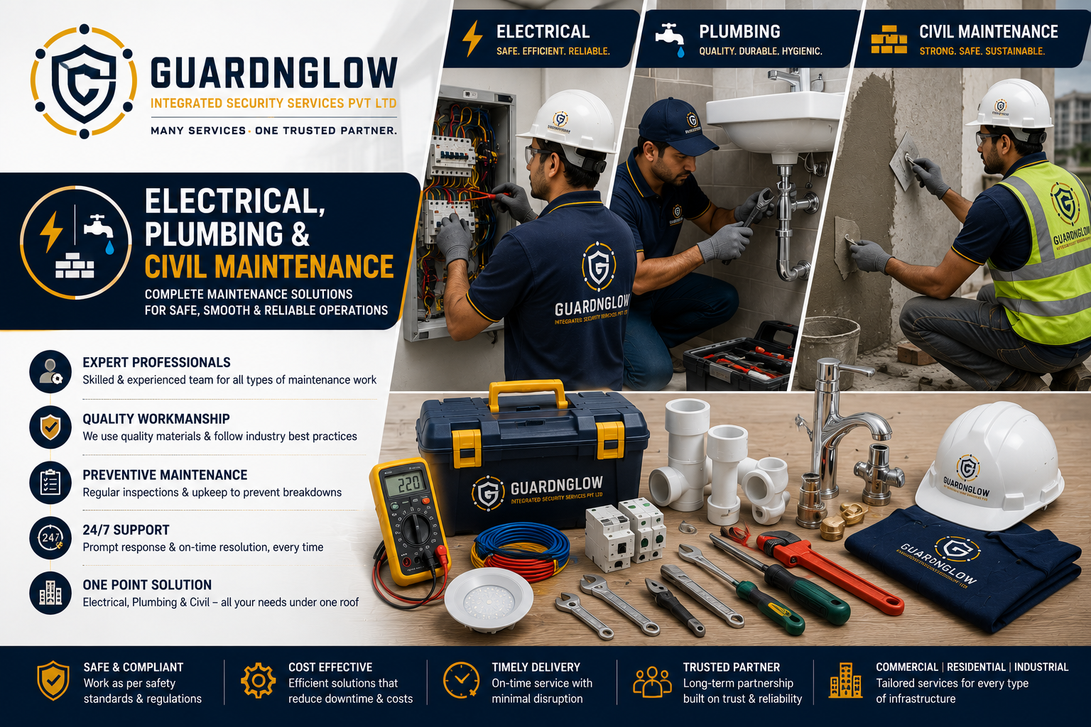 Electrical, Plumbing & Civil Maintenance